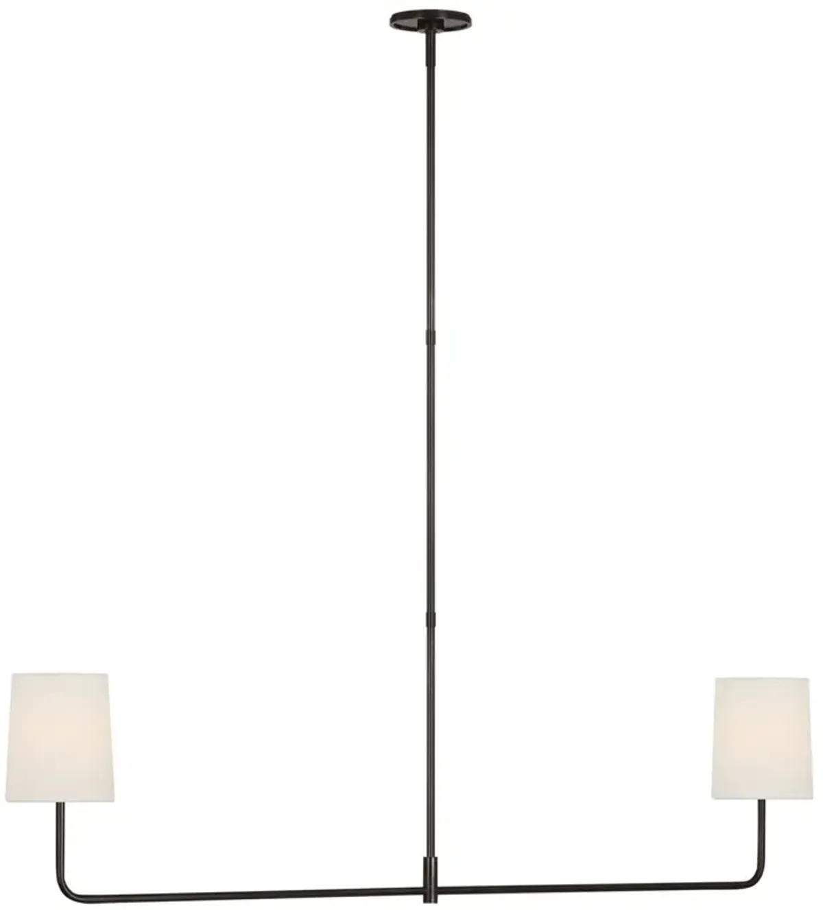 Visual Comfort - Go Lightly 54" 2-Light Linear Chandelier - Brown