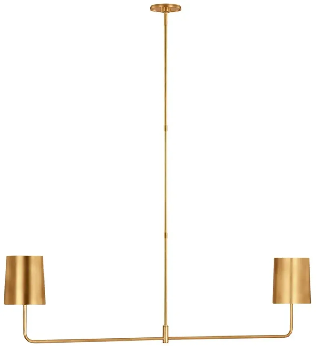 Visual Comfort - Go Lightly 54" 2-Light Linear Chandelier - Gold