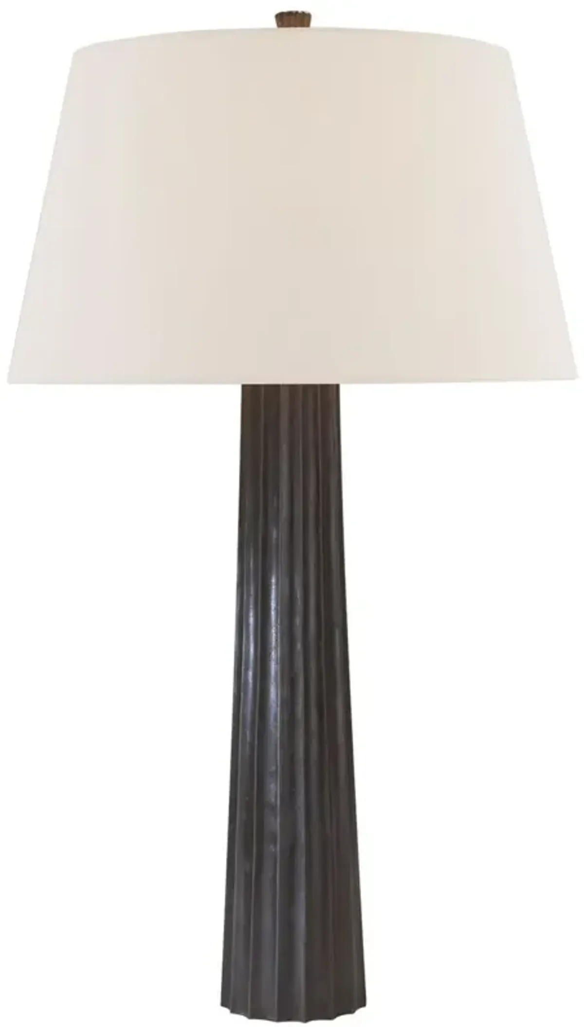 Visual Comfort - Fluted Spire Large Integrated LED Cordless Table Lamp - Black