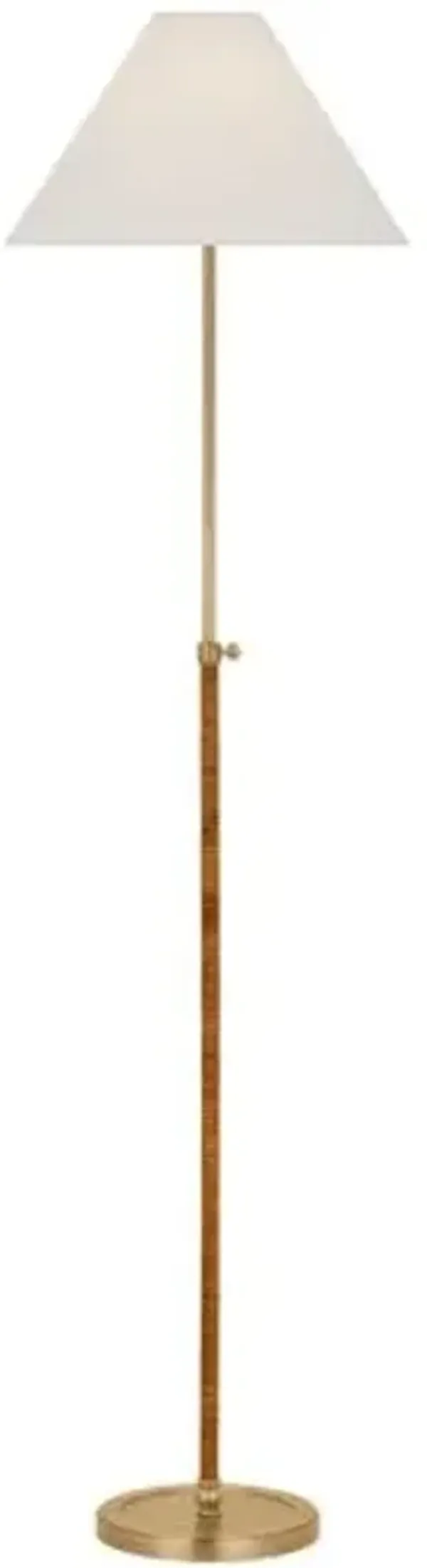 Visual Comfort - Basden Rattan Wrapped 57" Adjustable Floor Lamp
