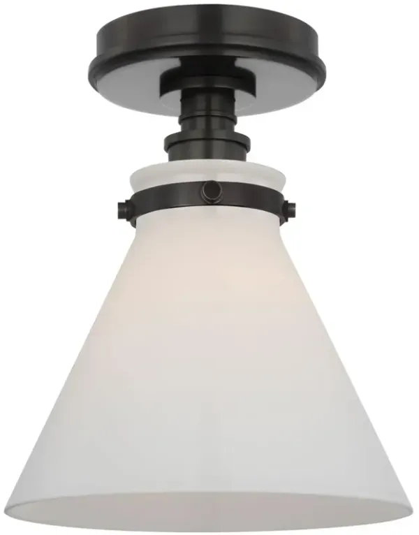 Visual Comfort - Parkington Conical Flush Mount - Brown