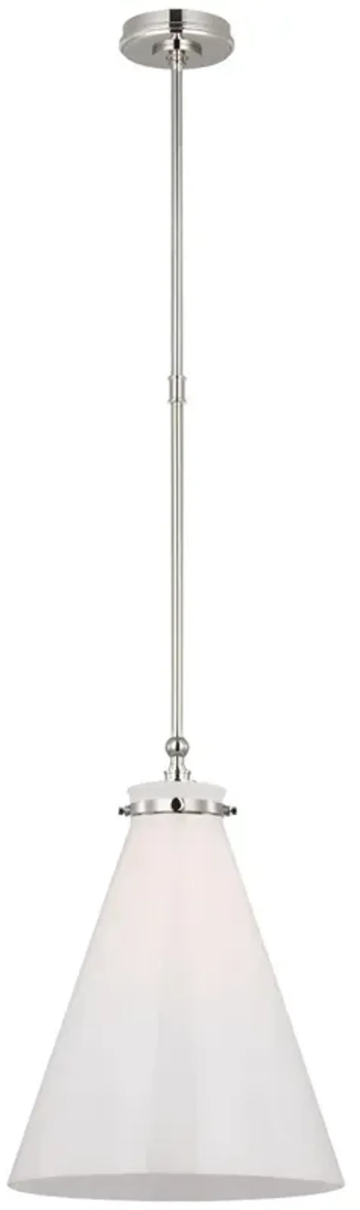 Visual Comfort - Parkington Conical Pendant - Silver