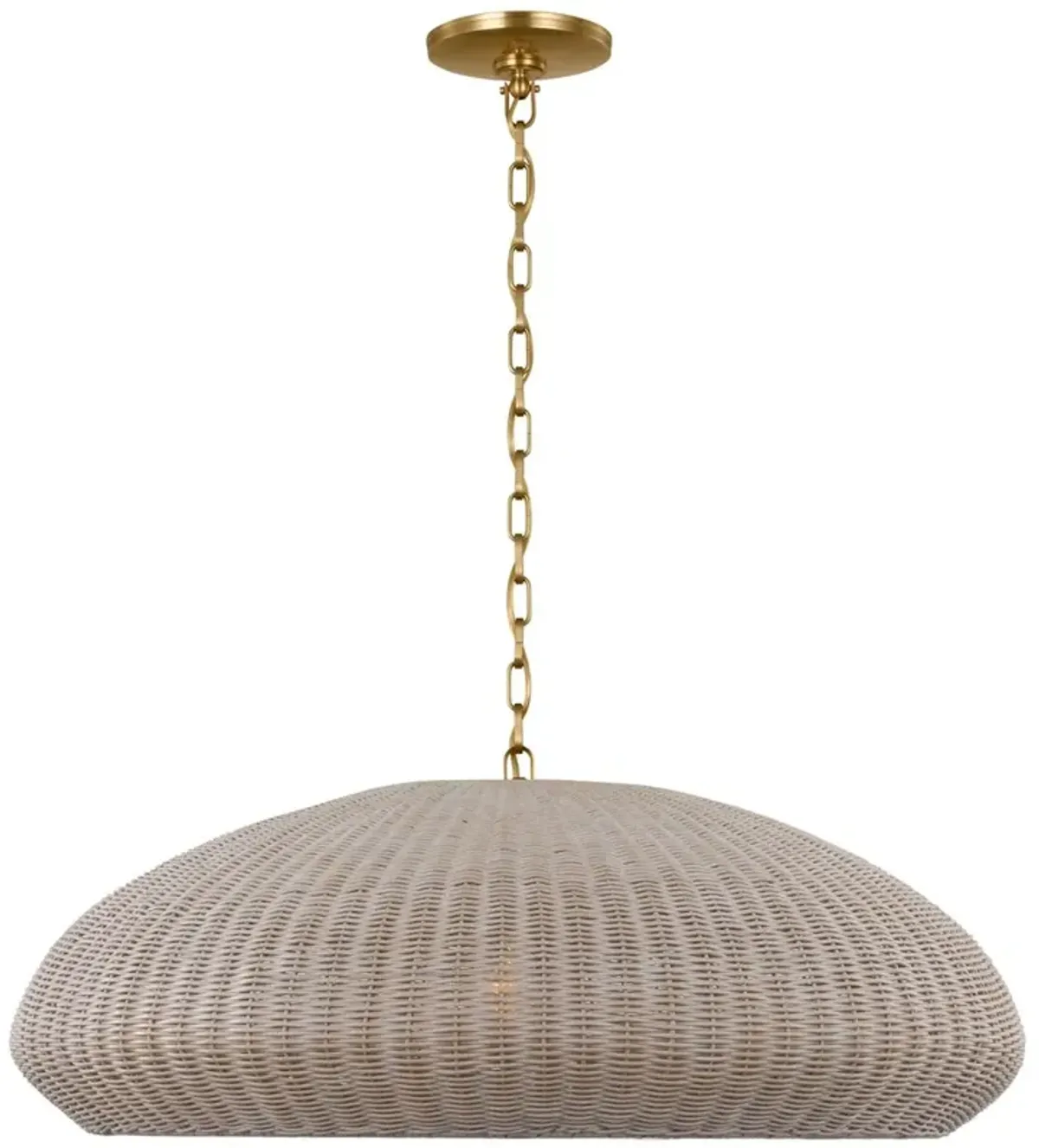 Visual Comfort - Kokomo Wicker Pendant - Gold