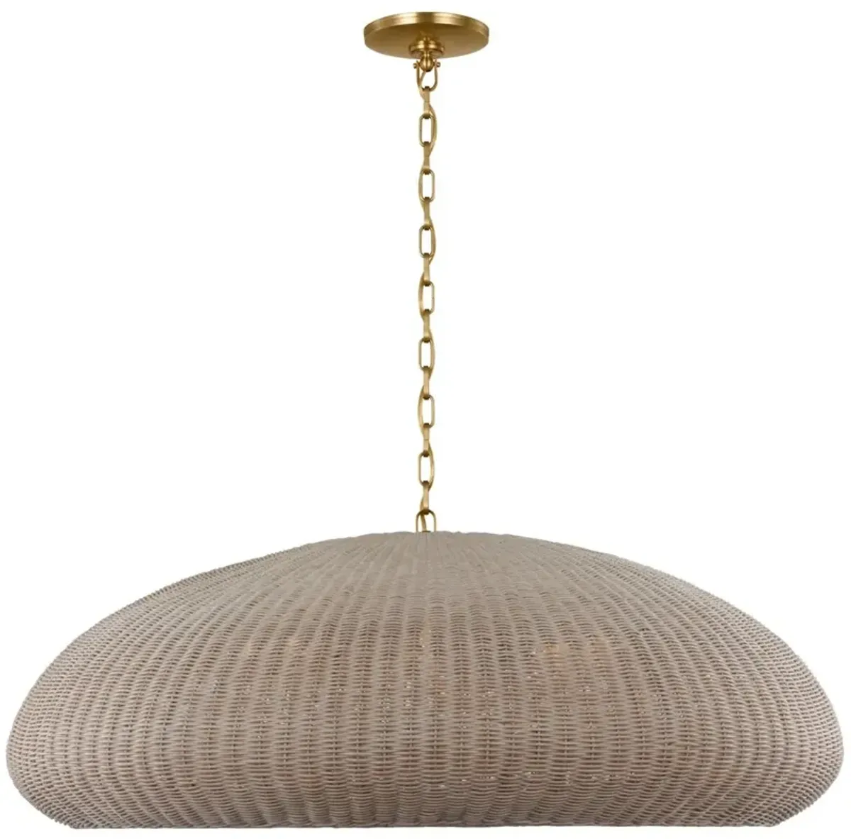 Visual Comfort - Kokomo Wicker Pendant - Gold