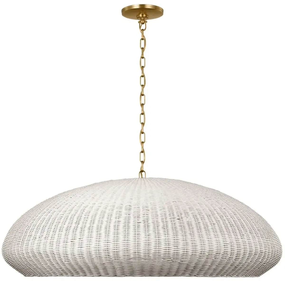 Visual Comfort - Kokomo Wicker Pendant - Gold