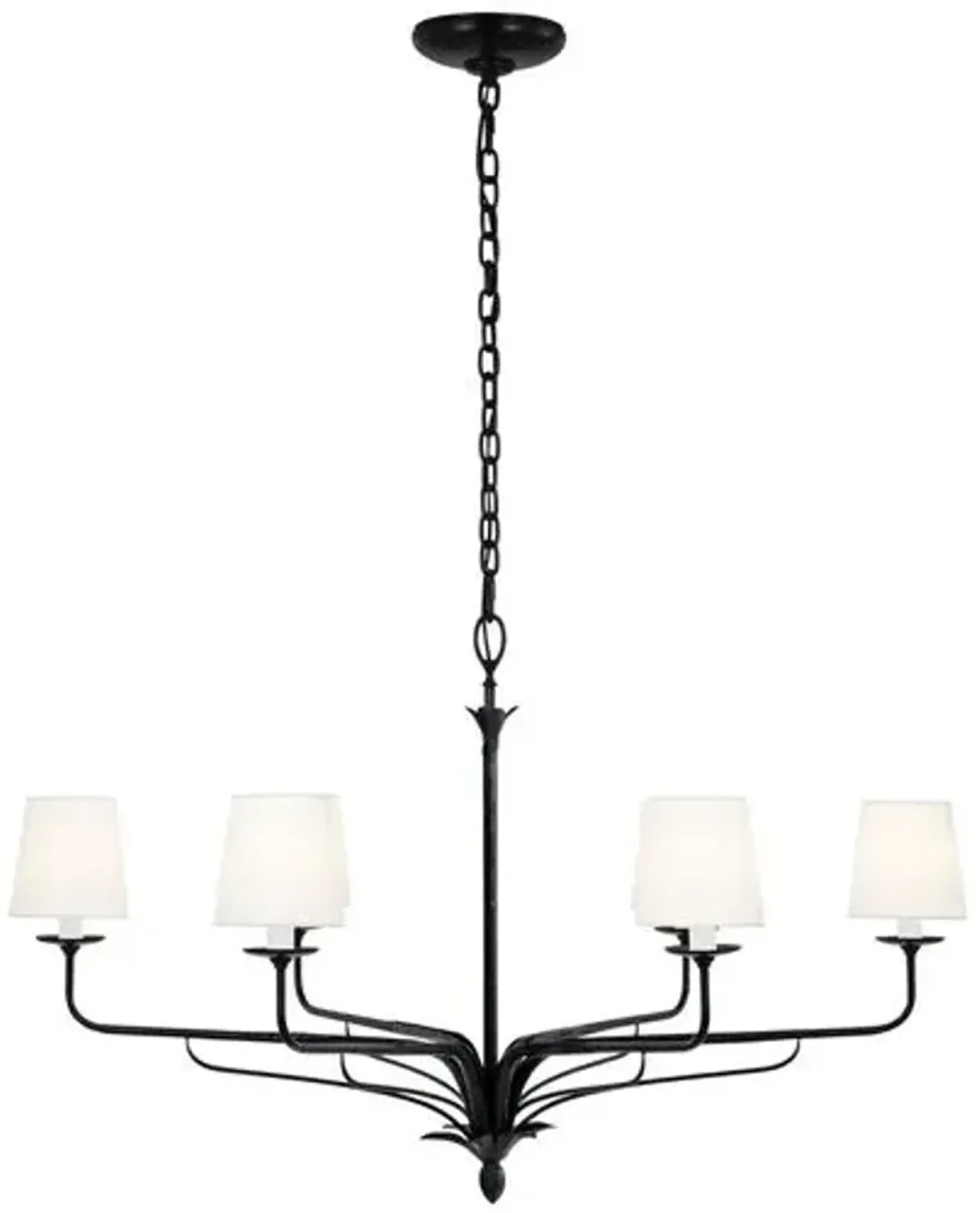 Visual Comfort - Amalfi 41" Chandelier - Waxed Black