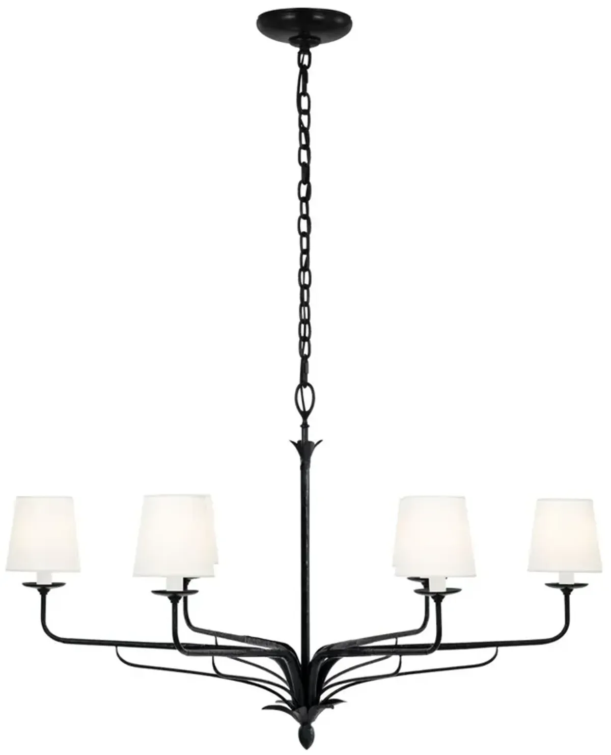 Visual Comfort - Amalfi 41" Chandelier - Waxed Black
