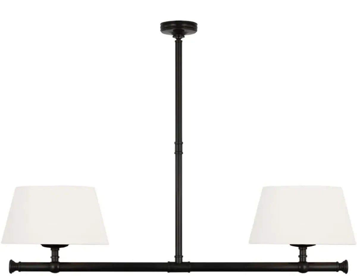 Visual Comfort - Marion 56" Linear Chandelier - Brown