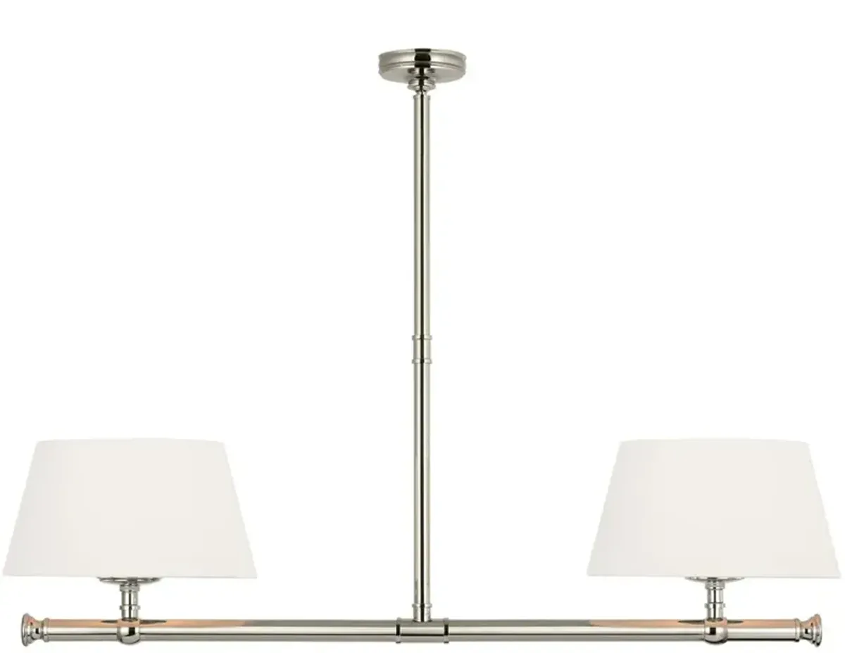 Visual Comfort - Marion 56" Linear Chandelier - Silver
