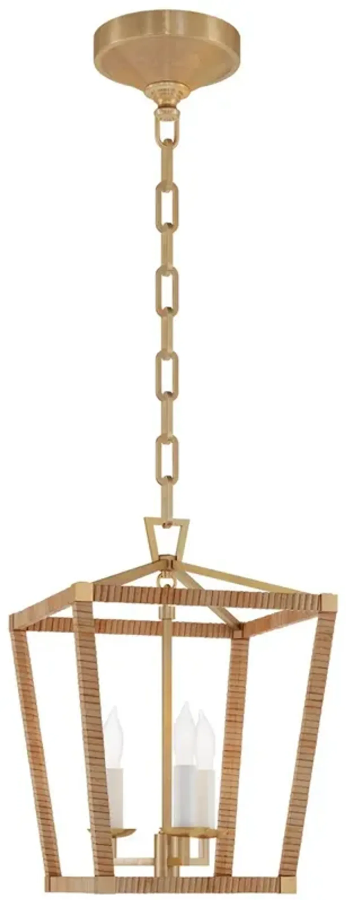 Visual Comfort - Darlana Rattan Wrapped Lantern - Gold