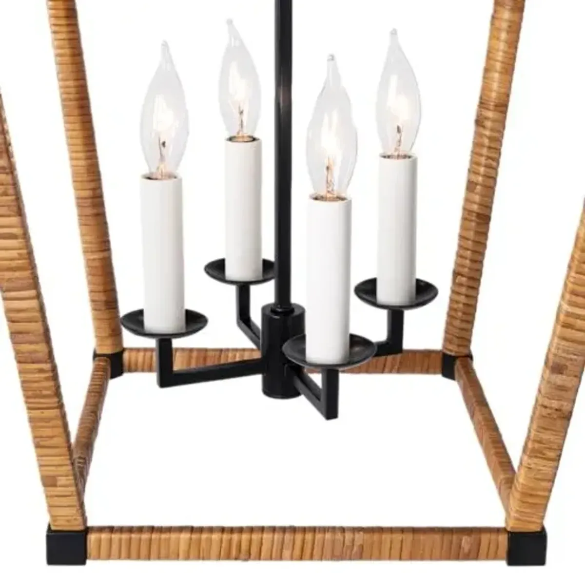 Visual Comfort - Darlana Rattan Wrapped Lantern - Black