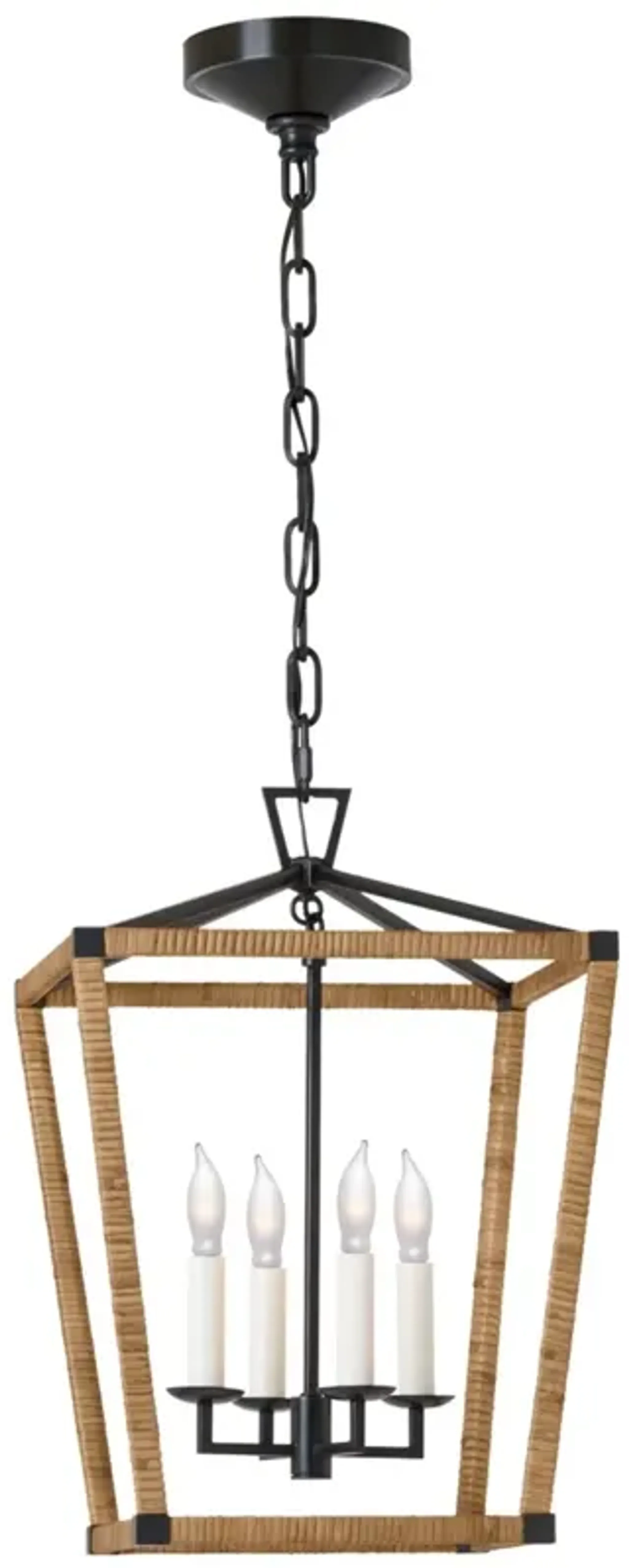 Visual Comfort Darlana Rattan Wrapped Lantern Black One Kings Lane ...
