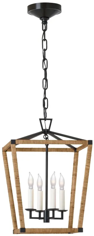 Visual Comfort - Darlana Rattan Wrapped Lantern - Black