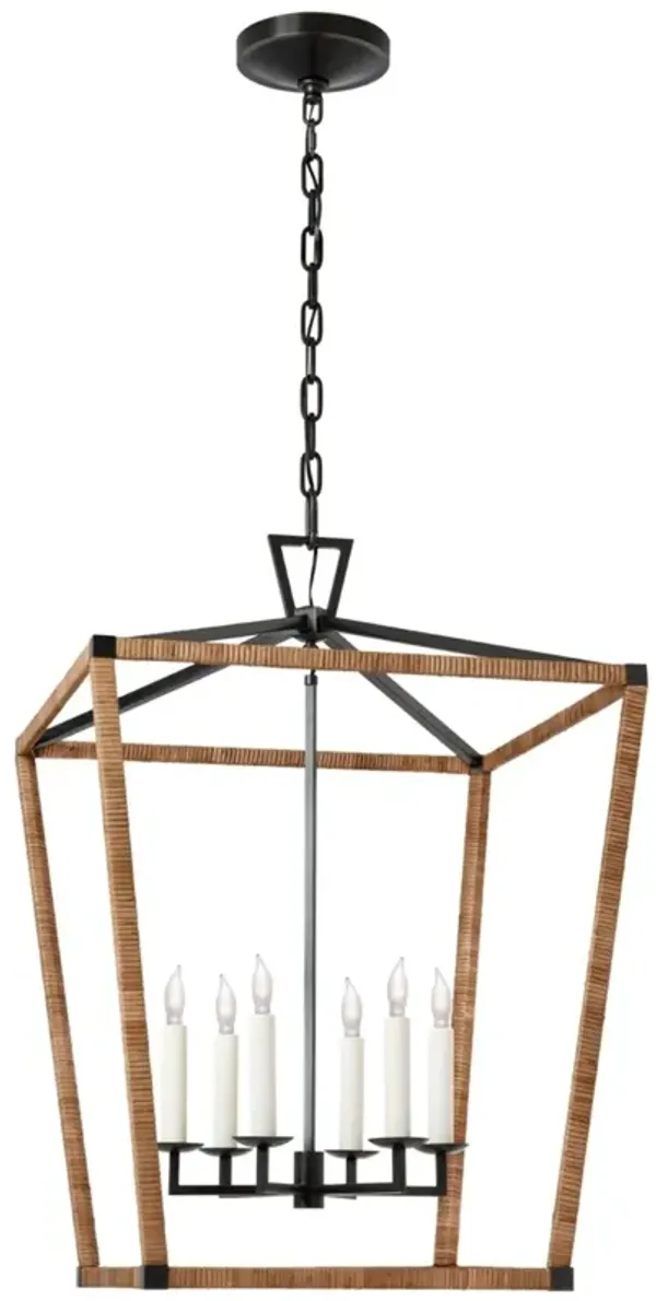 Visual Comfort - Darlana Rattan Wrapped Lantern - Black