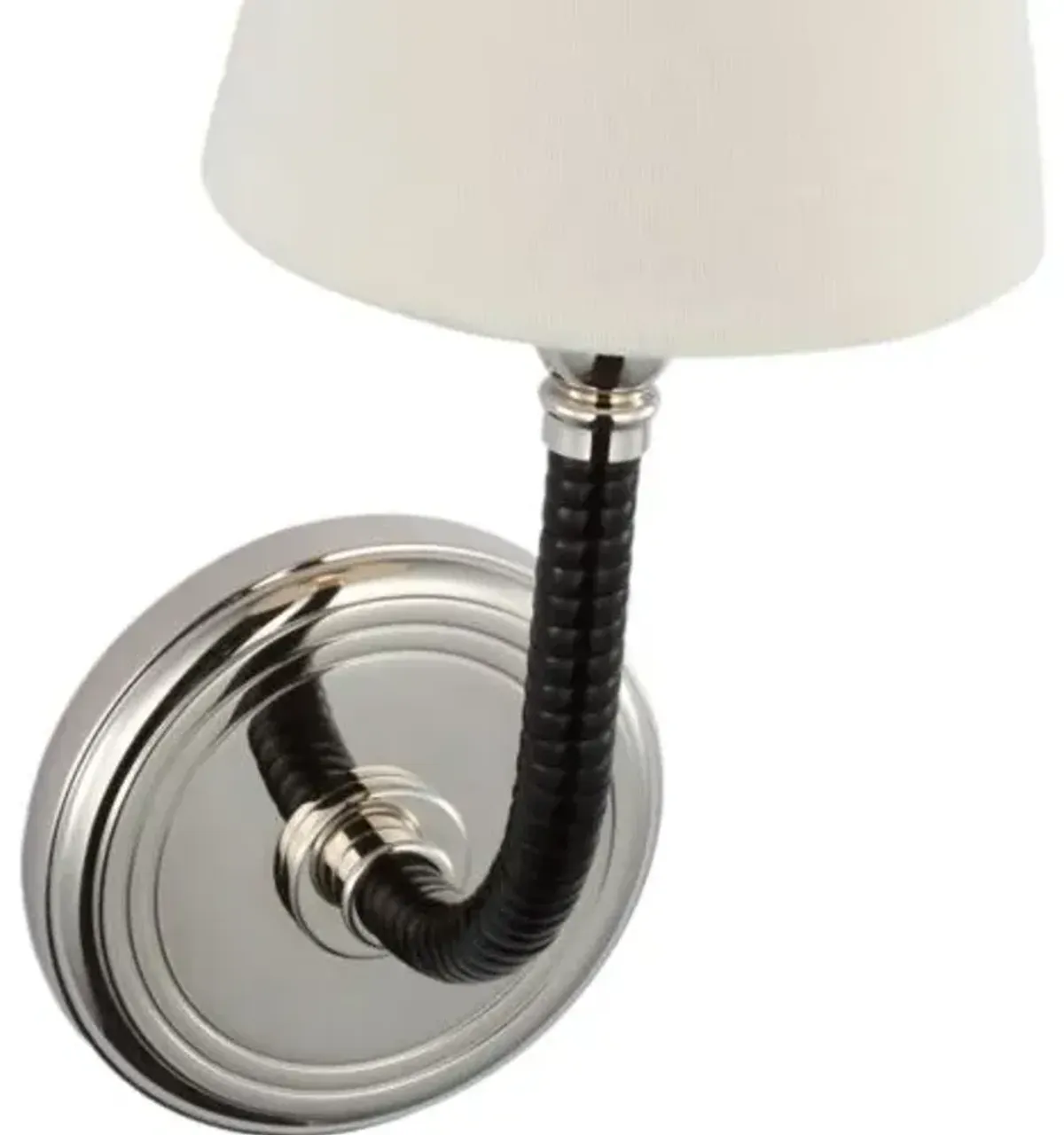 Visual Comfort - Basden Rattan Medium Sconce - Black