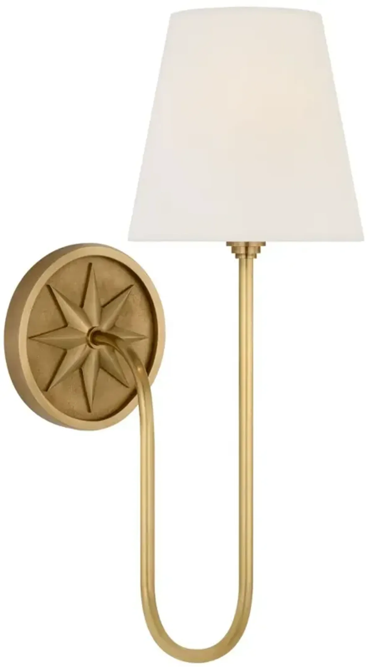 Visual Comfort - Polaris 17" Curved Sconce - Gold