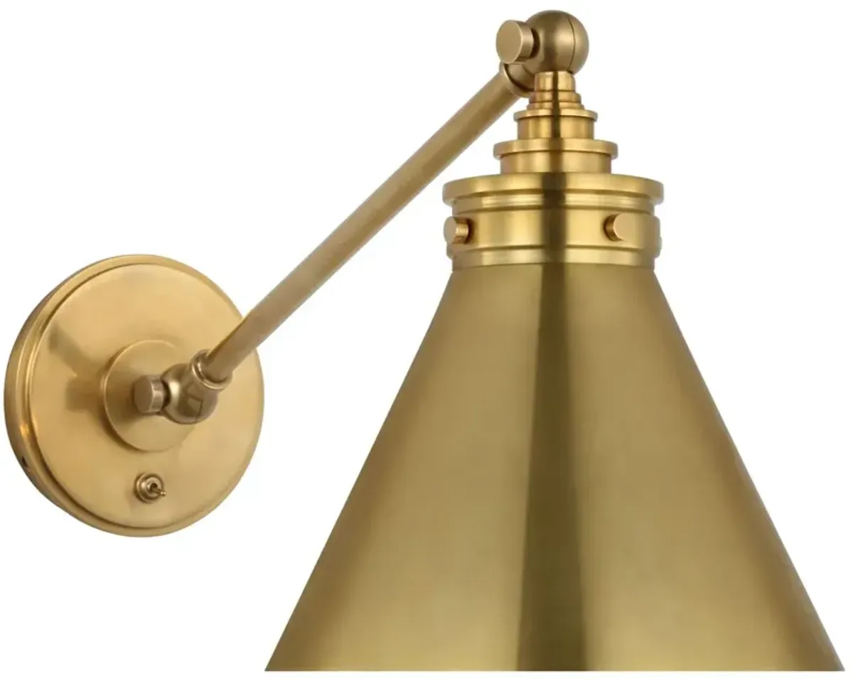 Visual Comfort - Parkington Single Library Wall Light - Gold