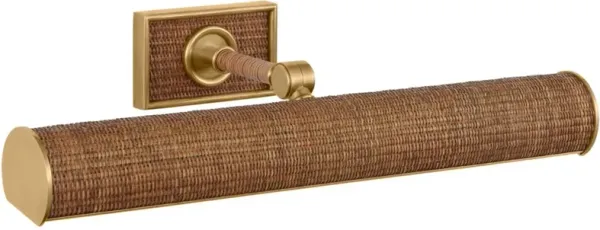 Visual Comfort - Halwell Rattan Picture Light - Gold