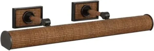 Visual Comfort - Halwell Rattan Picture Light - Brown