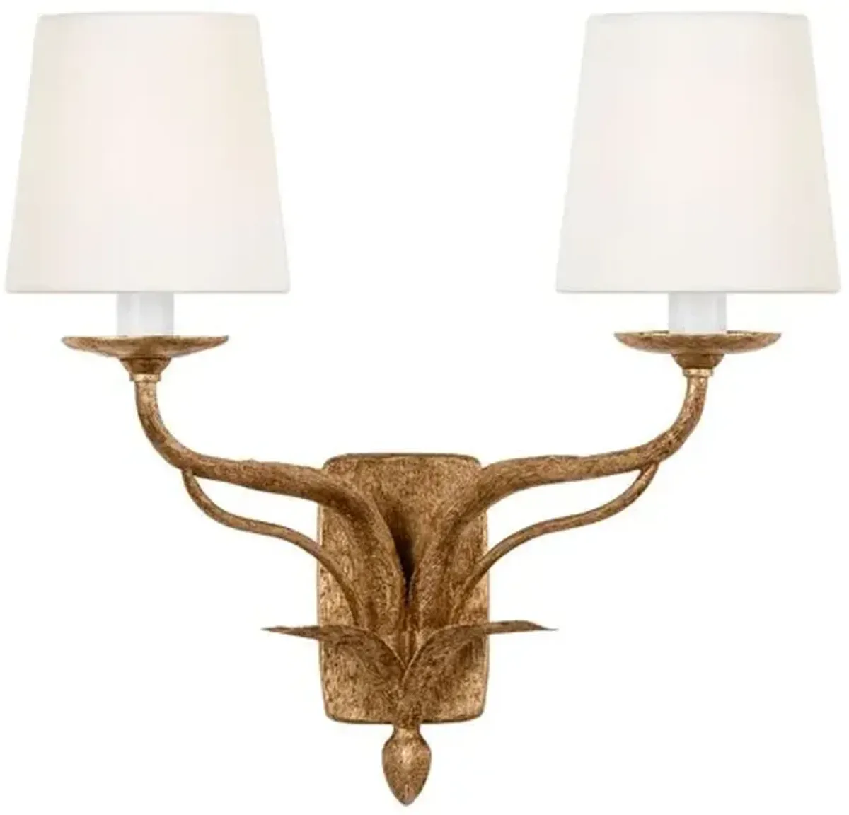 Visual Comfort - Amalfi 15" Double Sconce - Gold