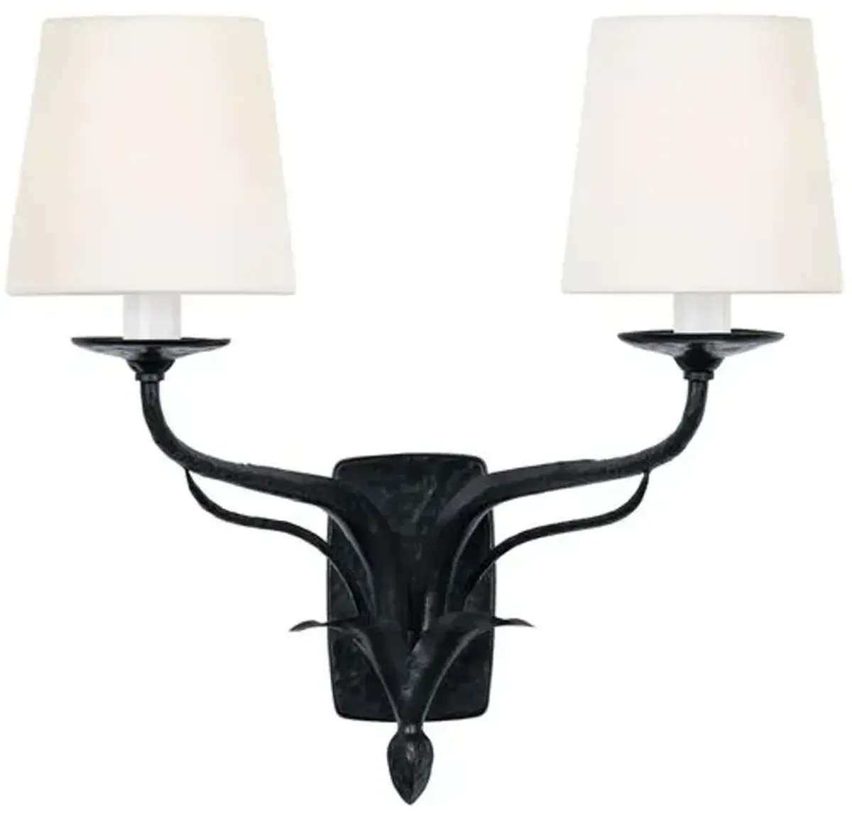 Visual Comfort - Amalfi 15" Double Sconce - Black