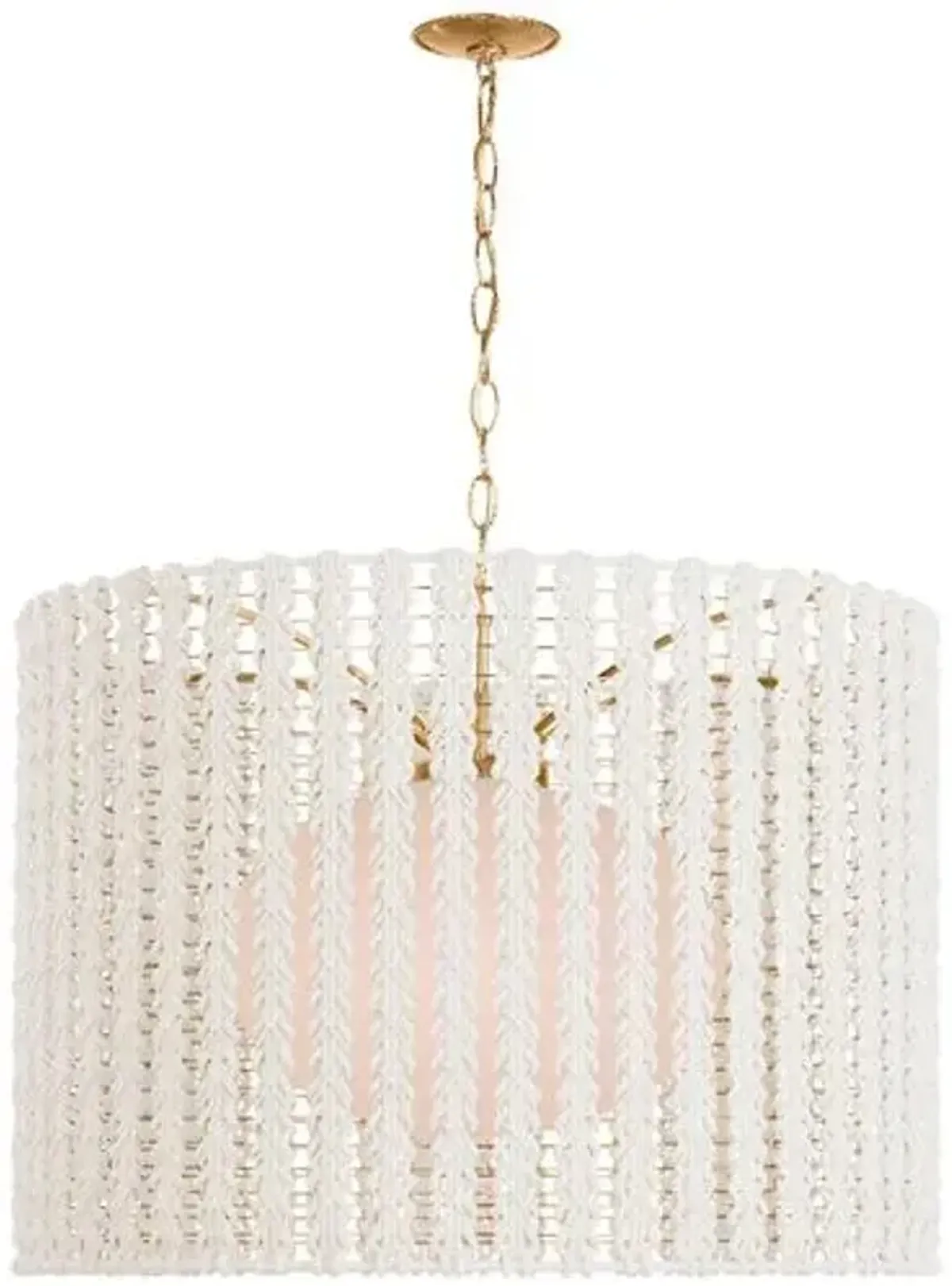 Visual Comfort - Catania 40" Braided Rope Hanging Shade - Gold