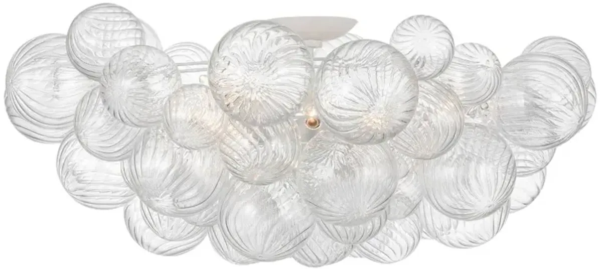 Visual Comfort - Talia Flush Mount - White