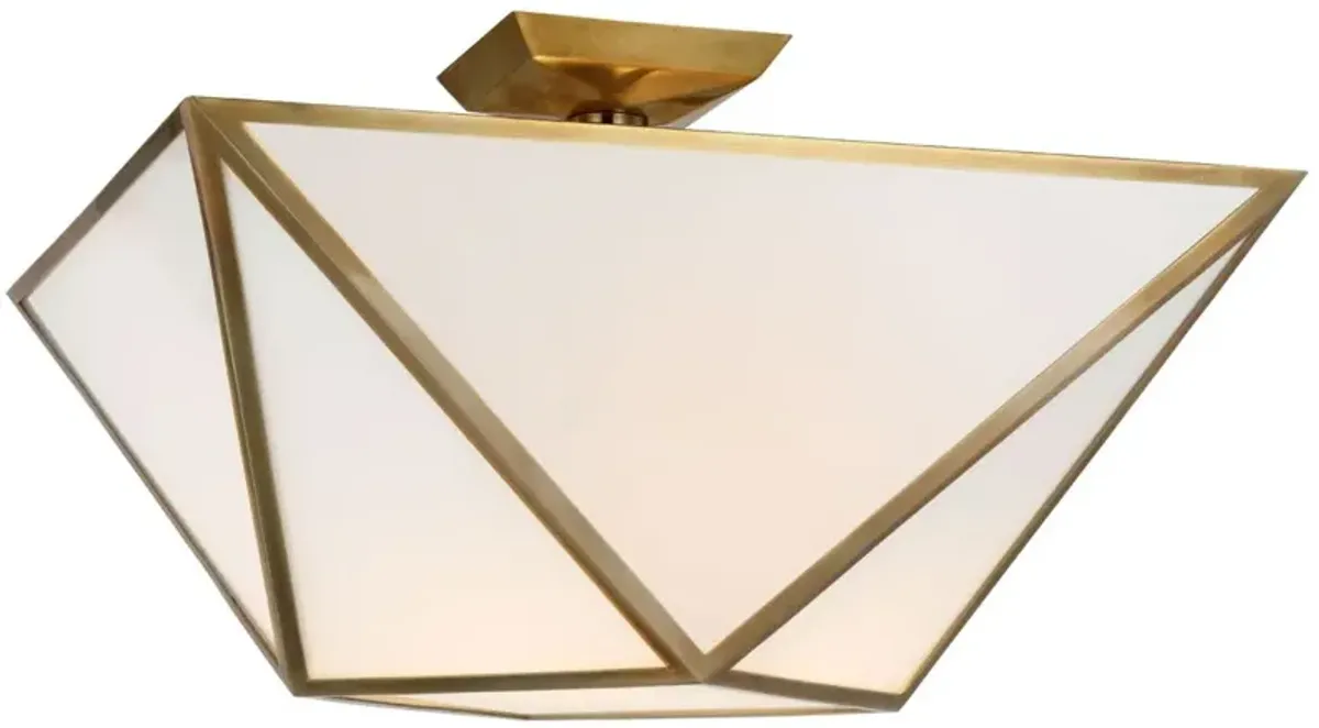 Visual Comfort - Lorino Large Semi-Flush Mount - Gold