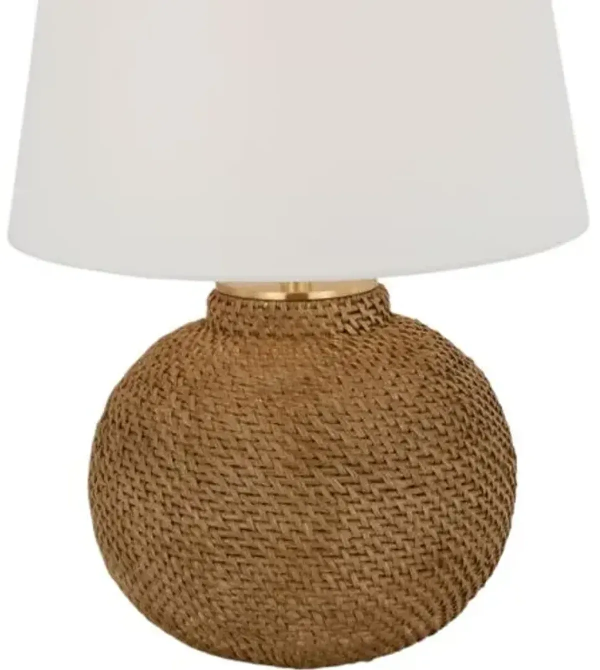 Visual Comfort - Avedon Small Table Lamp - Natural Rattan - Beige