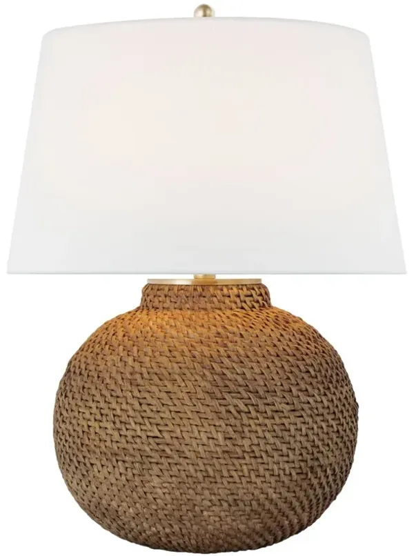 Visual Comfort - Avedon Small Table Lamp - Natural Rattan - Beige