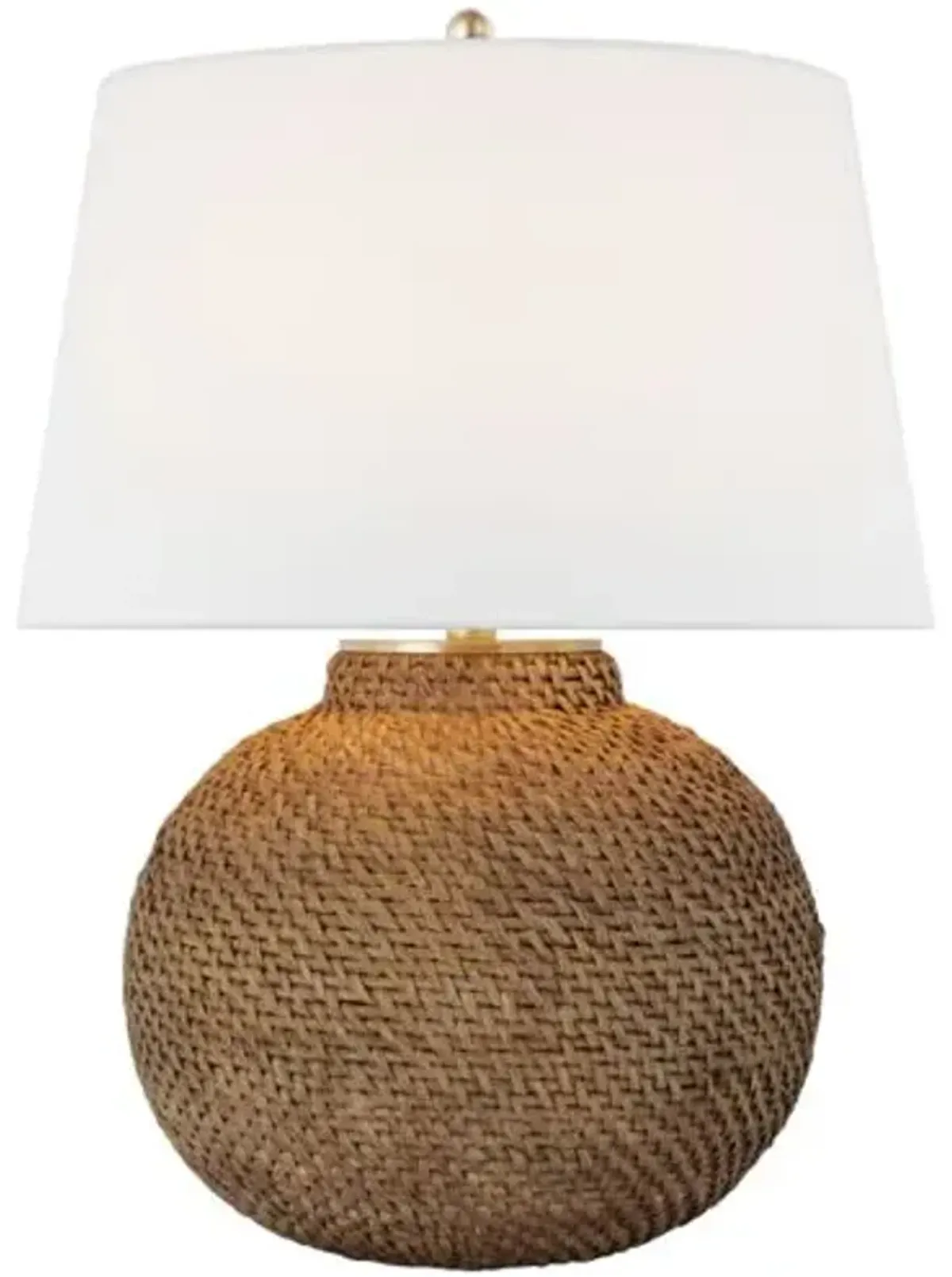 Visual Comfort - Avedon Small Table Lamp - Natural Rattan - Beige