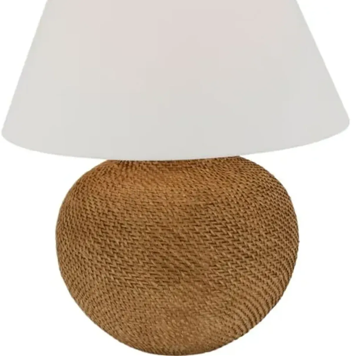 Visual Comfort - Avedon Medium Table Lamp - Natural Rattan - Beige