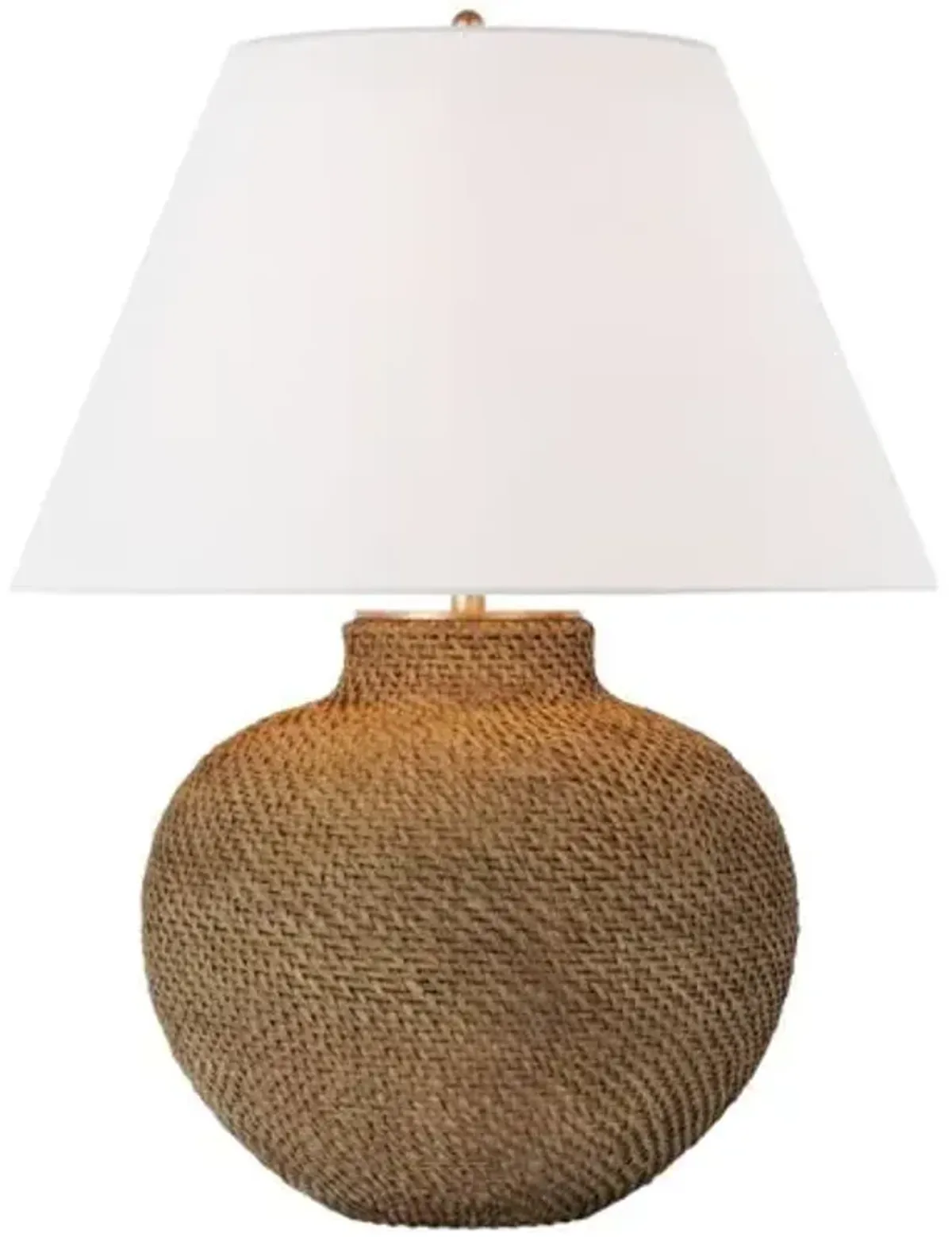 Visual Comfort - Avedon Medium Table Lamp - Natural Rattan - Beige