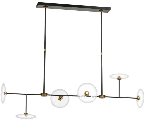Visual Comfort - Calvino Large Linear Chandelier - Black