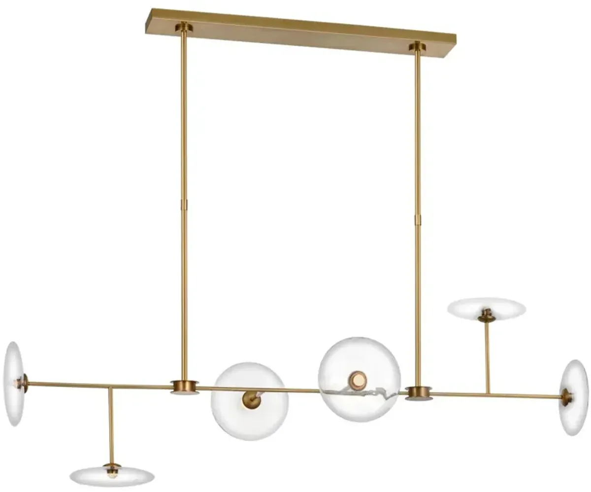 Visual Comfort - Calvino Large Linear Chandelier - Gold