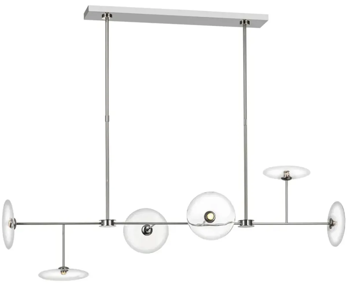 Visual Comfort - Calvino Large Linear Chandelier - Clear
