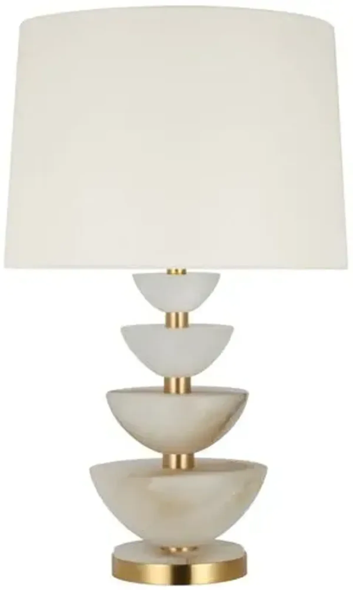 Visual Comfort - Aubert 28" Table Lamp - Alabaster - Ivory