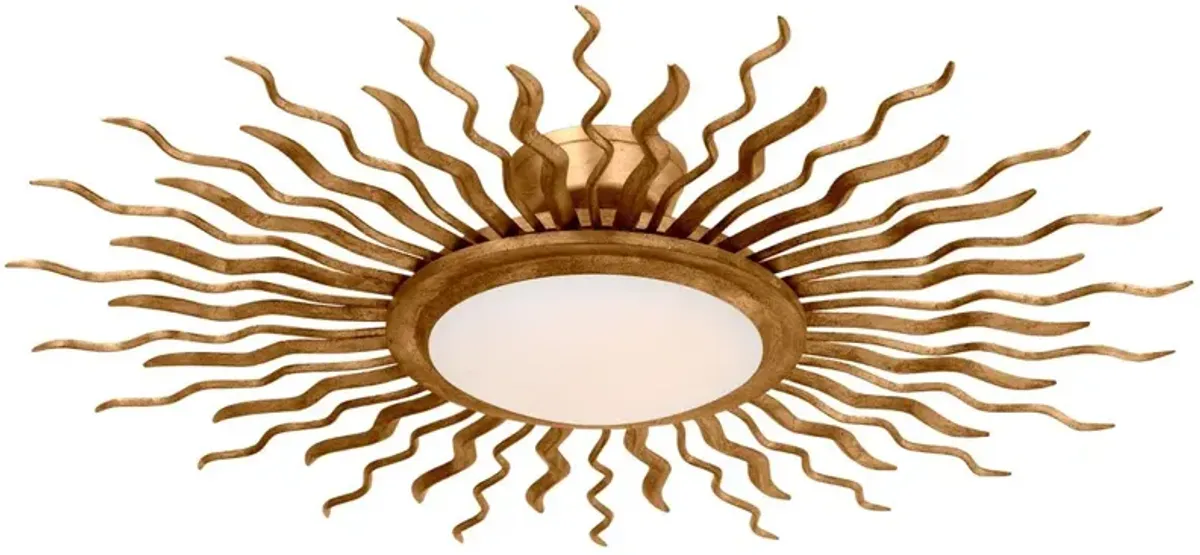 Visual Comfort - Re Semi Flush Mount - Gold