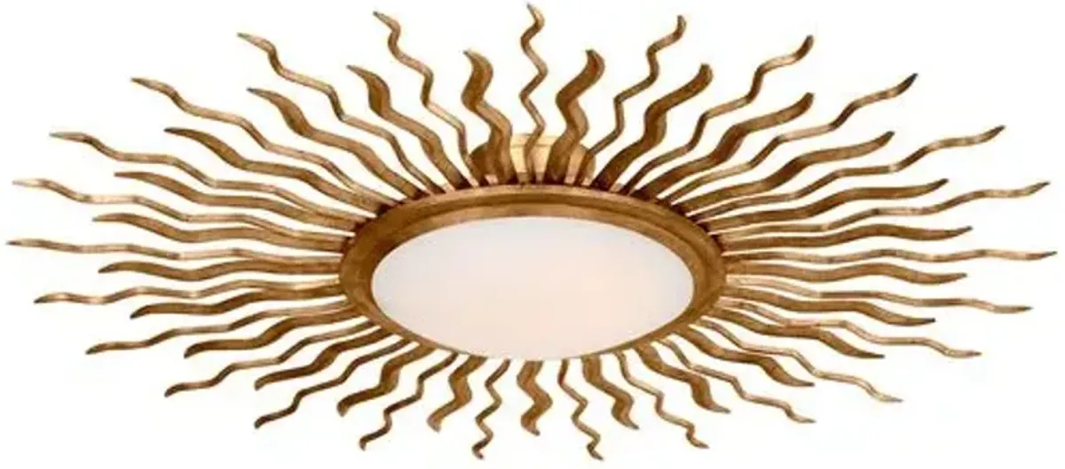 Visual Comfort - Re Semi Flush Mount - Gold