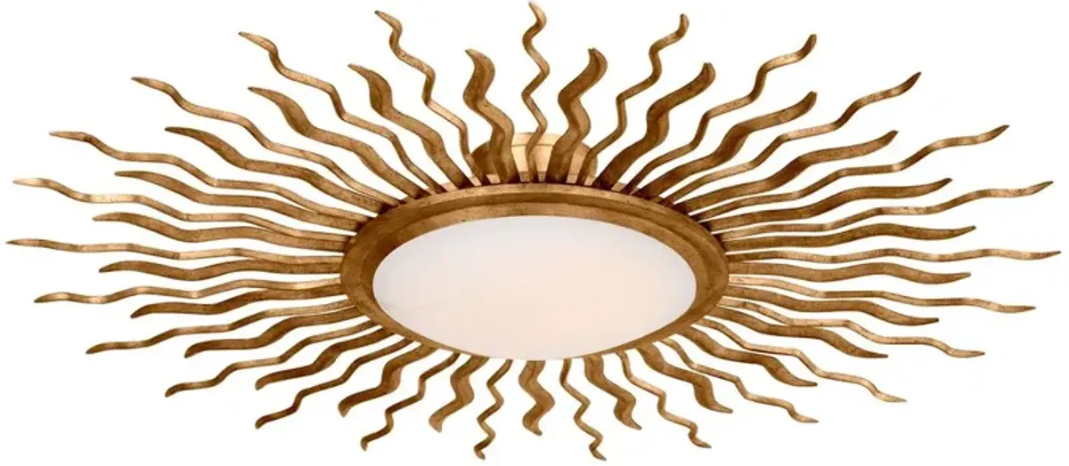 Visual Comfort - Re Semi Flush Mount - Gold