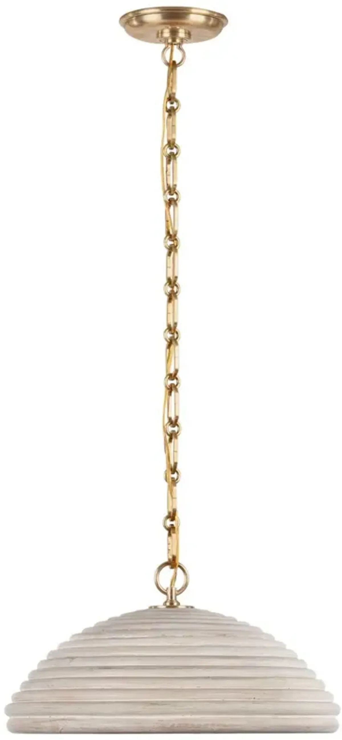 Visual Comfort - Emerson Rattan Pendant - Gold