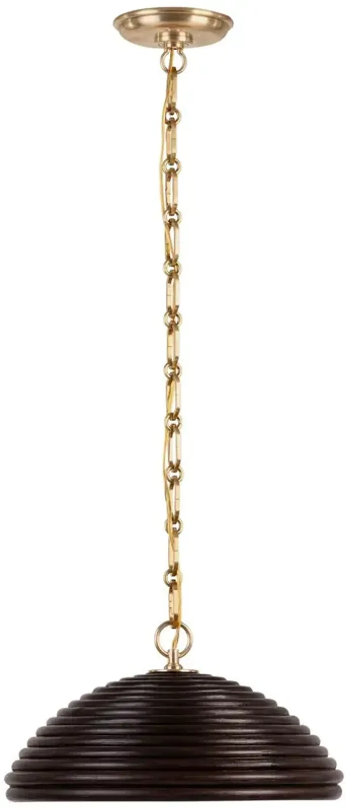 Visual Comfort - Emerson Rattan Pendant - Gold