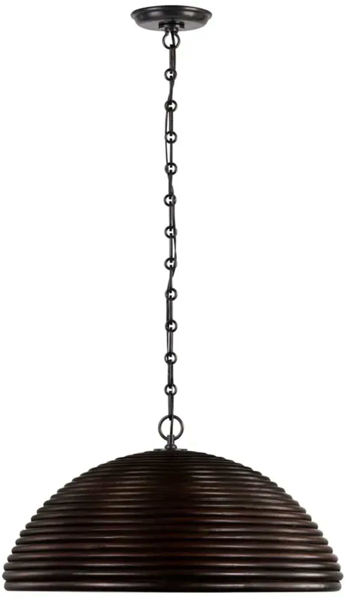 Visual Comfort - Emerson Rattan Pendant - Brown