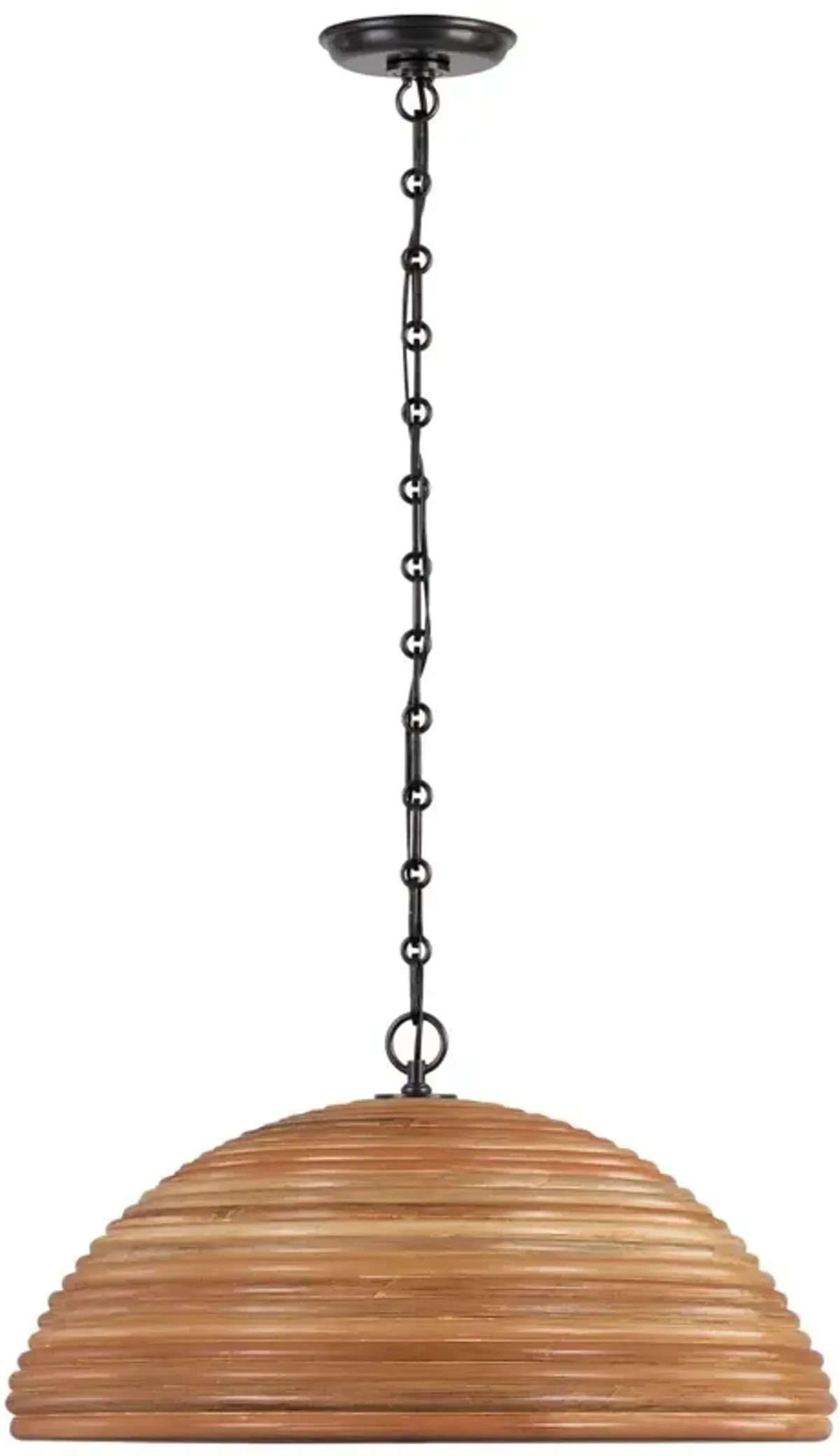 Visual Comfort - Emerson Rattan Pendant - Brown