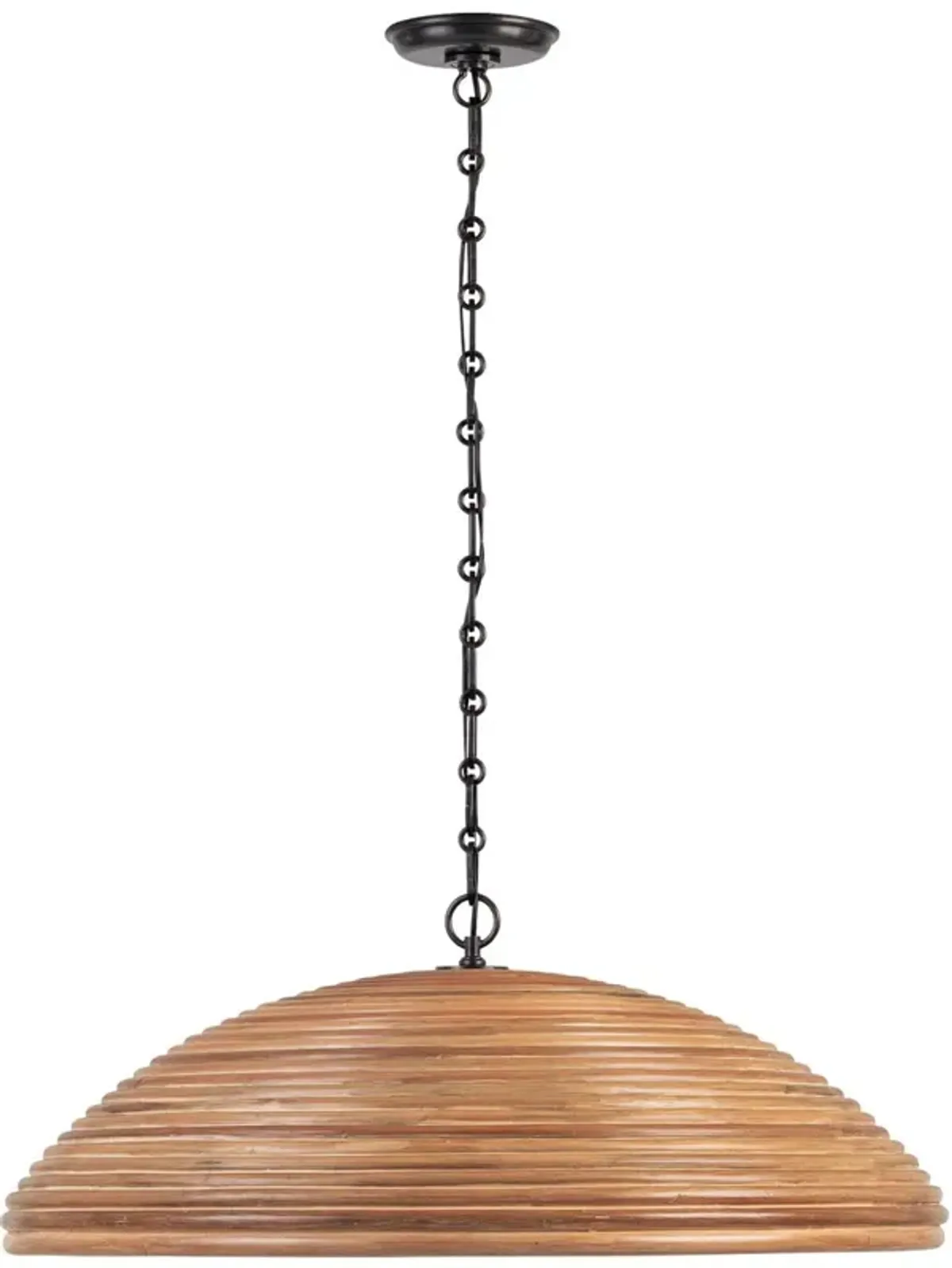 Visual Comfort - Emerson Rattan Pendant - Brown