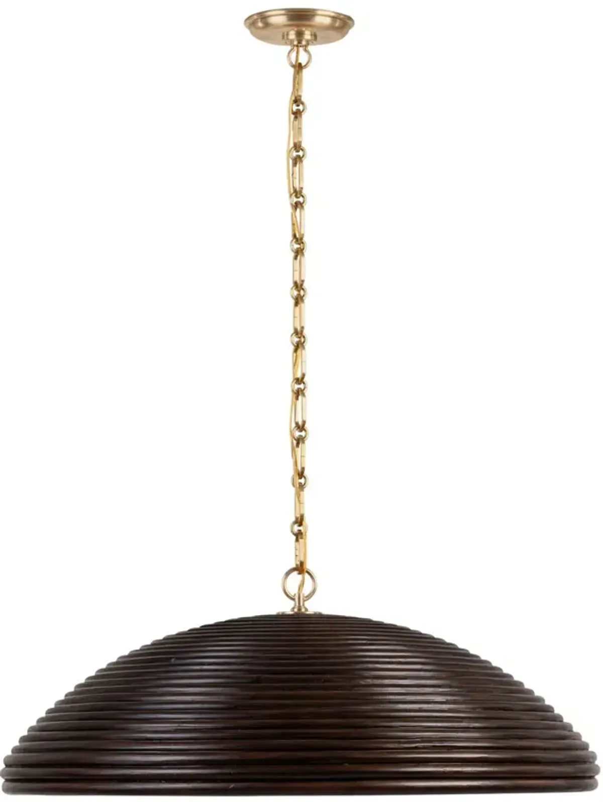 Visual Comfort - Emerson Rattan Pendant - Gold