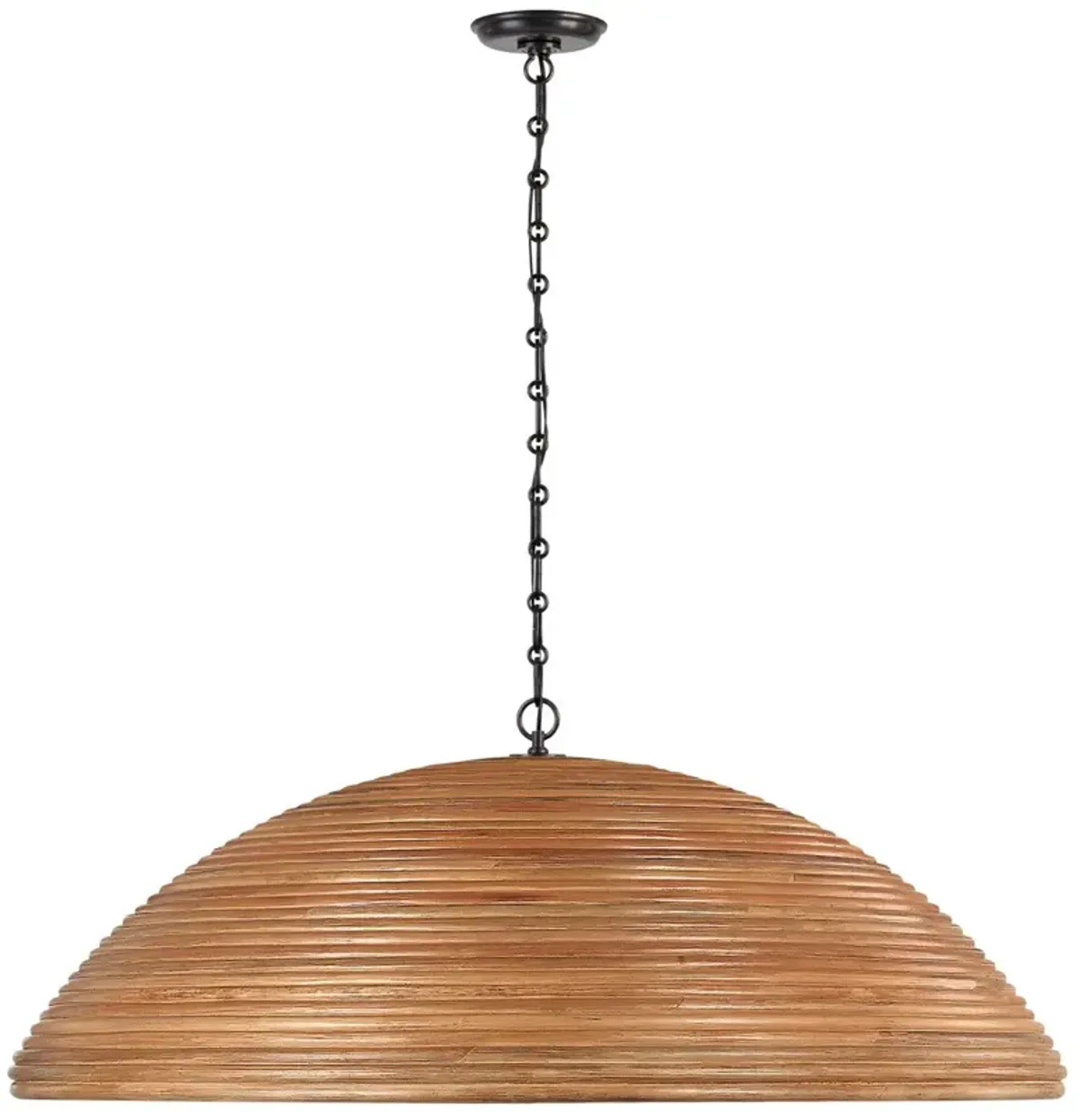 Visual Comfort - Emerson Rattan Pendant - Brown