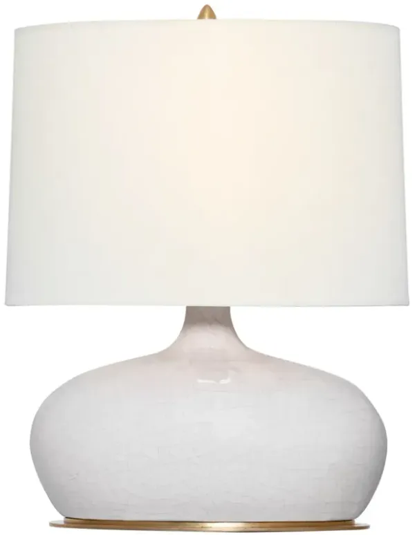 Visual Comfort - Olinda 17" Low Crackle Ceramic Table Lamp - Ivory