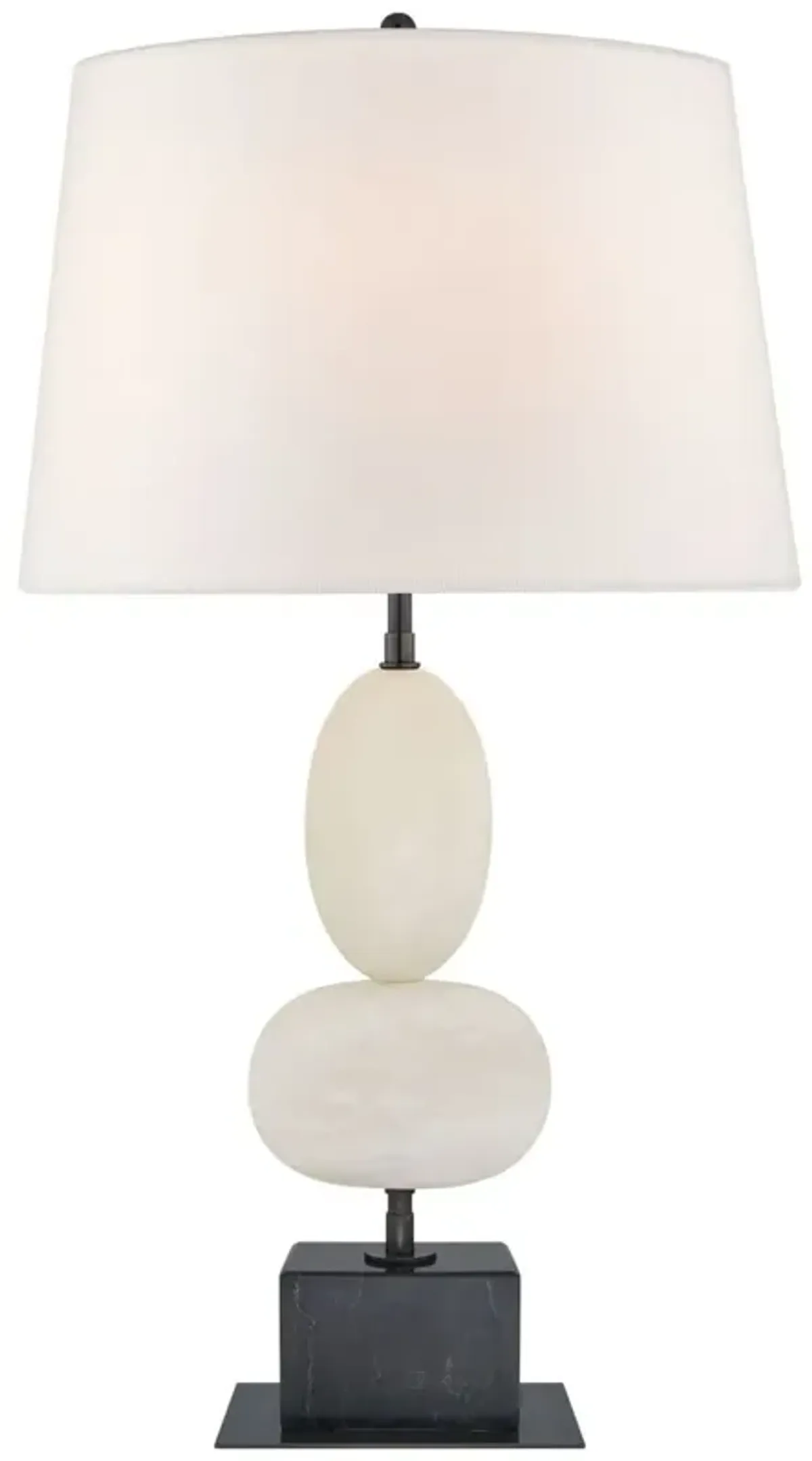 Visual Comfort - Dani Medium Integrated LED Cordless Alabaster Table Lamp - Black