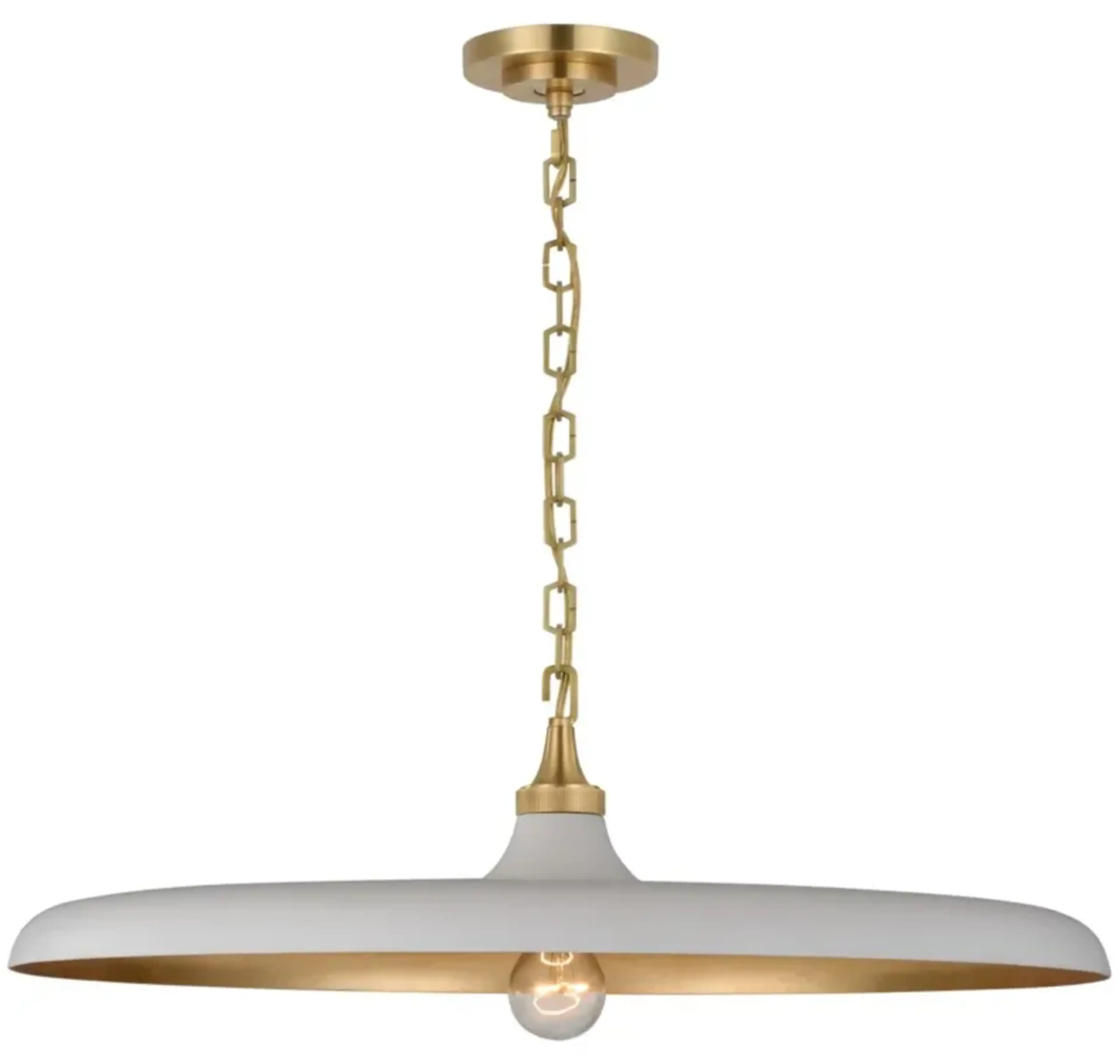 Visual Comfort Piatto Large Pendant Gold One Kings Lane | Furniture.com